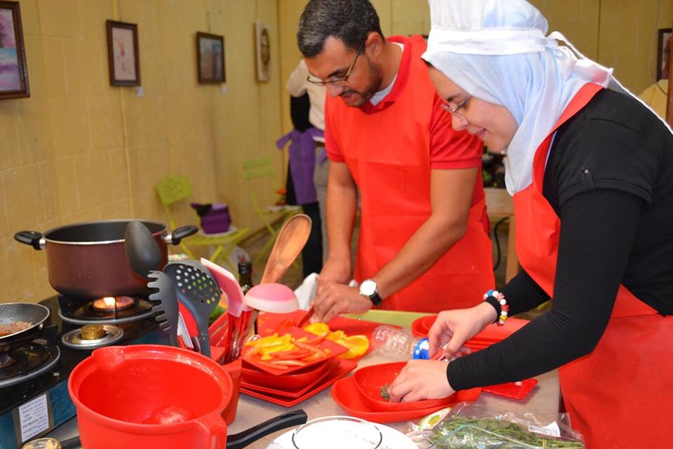 Corporate events cooking