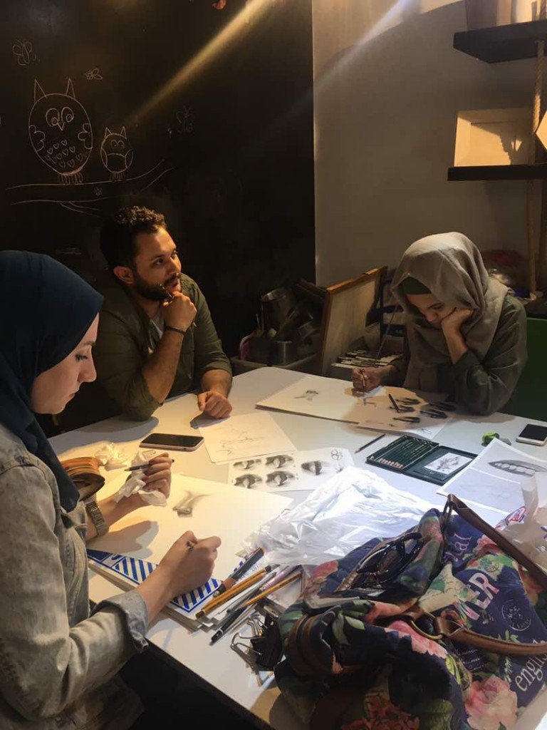 Drawing with Mina